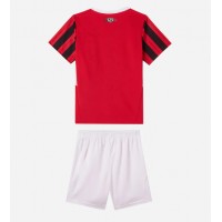 Camiseta AC Milan Primera Equipación Replica 2024-25 para niños mangas cortas (+ Pantalones cortos)